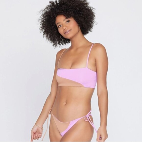 l*space dani color block bikini tie side bottoms - Picture 2 of 7